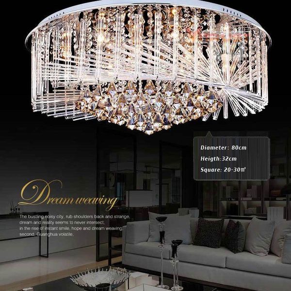 ceiling lights modern crystal led lamps japan style living room lamp bedroom bird's nest design
