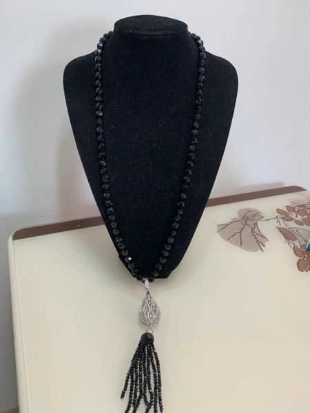 chains -selling 10mm black glass crystal micro inlay zircon tassel long sweater chain necklace fashion jewelry, Silver
chains -selling 10mm black glass crystal micro inlay zircon tassel long sweater chain necklace fashion jewelry, Silver