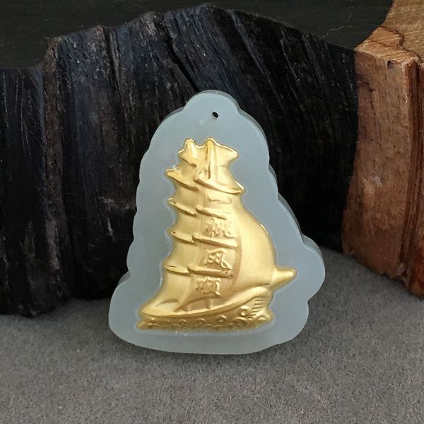 fine jewelry 24k gold hetian jade with go well fashion lovers necklace pendant, Black;brown
fine jewelry 24k gold hetian jade with go well fashion lovers necklace pendant, Black;brown