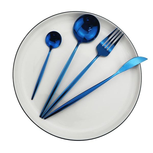 dinnerware sets blue set mirror cutlery 304 stainless steel silverware knife fork spoon flatware kitchen colorful tableware
dinnerware sets blue set mirror cutlery 304 stainless steel silverware knife fork spoon flatware kitchen colorful tableware