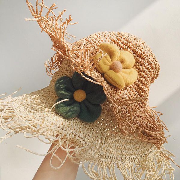 est girls straw hat fashion sun with fascinating flower hand made spring summer beach breathable cap protection caps & hats, Yellow
est girls straw hat fashion sun with fascinating flower hand made spring summer beach breathable cap protection caps & hats, Yellow