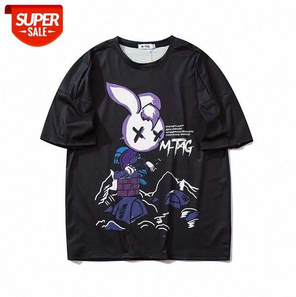 american high street fashion brand printed t-shirt loose oversize rabbit cartoon print short-sleeved tee male #yk6s, White;black
american high street fashion brand printed t-shirt loose oversize rabbit cartoon print short-sleeved tee male #yk6s, White;black