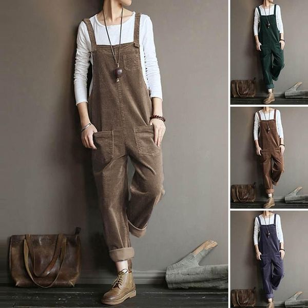 women's jumpsuits & rompers oversized corduroy 2021 zanzea kaftan casual overalls suspender playsuits female pantalon turnip 5xl, Black;white
women's jumpsuits & rompers oversized corduroy 2021 zanzea kaftan casual overalls suspender playsuits female pantalon turnip 5xl, Black;white