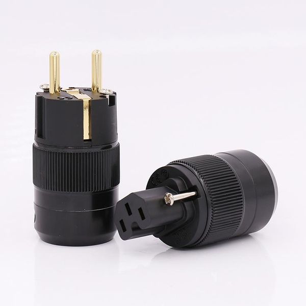 smart power plugs pair ge+gc gold plated hi fi eur schuko connector eu gold-plated audio mains plug +iec for hifi
smart power plugs pair ge+gc gold plated hi fi eur schuko connector eu gold-plated audio mains plug +iec for hifi