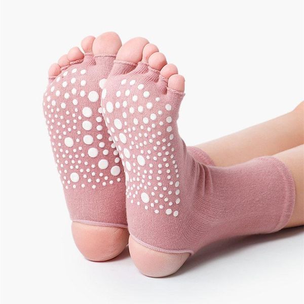 sports socks women yoga five toe cotton knee-high fitness sportwear silicone anti slip good grip workout for pilates barre, Black
sports socks women yoga five toe cotton knee-high fitness sportwear silicone anti slip good grip workout for pilates barre, Black