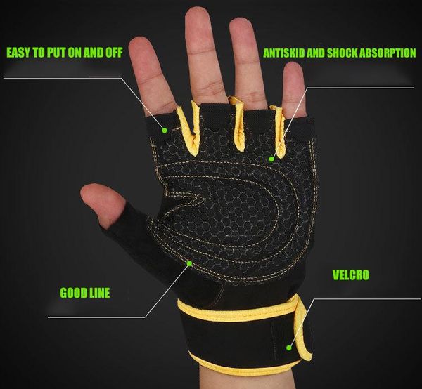 cycling gloves non-slip half finger with wrist wrap support padded fitness short open glove for riding sports summer xr-, Black
cycling gloves non-slip half finger with wrist wrap support padded fitness short open glove for riding sports summer xr-, Black