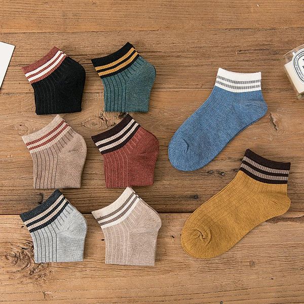 1/4 pairs women cotton striped ankle socks colorful harajuku fashion cute soft comfortable short retro sox & hosiery, Black;white
1/4 pairs women cotton striped ankle socks colorful harajuku fashion cute soft comfortable short retro sox & hosiery, Black;white