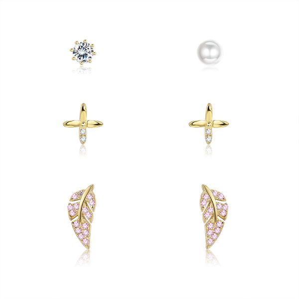 silverhoo 925 sterling silver earrings for women sparkling wing flower and zircon pearl stud earring set fine jewelry, Golden;silver
silverhoo 925 sterling silver earrings for women sparkling wing flower and zircon pearl stud earring set fine jewelry, Golden;silver