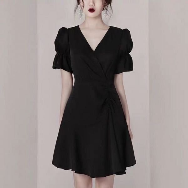 llzacoosh sunmmer fashion celebrity women vintage black v-neck puff sleeve party dress mini short a-line draped dresses 210514, Black;gray
llzacoosh sunmmer fashion celebrity women vintage black v-neck puff sleeve party dress mini short a-line draped dresses 210514, Black;gray