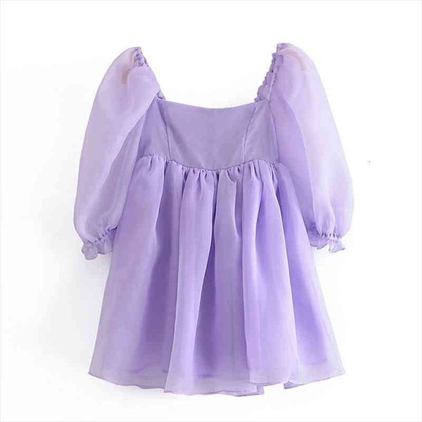summer women elegant square neck purple organza dress female puff sleeve holiday party mini dresses ladies short vestido, Black;gray
summer women elegant square neck purple organza dress female puff sleeve holiday party mini dresses ladies short vestido, Black;gray