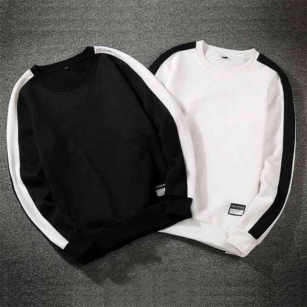 black white solid men loose casual sweatshirts men's style casual fashion patchwork o-neck long sleevesblouse hoodie 210813
black white solid men loose casual sweatshirts men's style casual fashion patchwork o-neck long sleevesblouse hoodie 210813