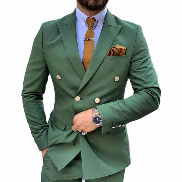 men's suits & blazers royal green suit 2021 double breasted slim fit formal wedding party groomsmen blazer pants 2 pieces terno masculi, White;black
men's suits & blazers royal green suit 2021 double breasted slim fit formal wedding party groomsmen blazer pants 2 pieces terno masculi, White;black