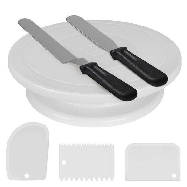 pices/set cake turntable set decoration tool kit stainless steel cream scraper plastic baking tools & pastry
pices/set cake turntable set decoration tool kit stainless steel cream scraper plastic baking tools & pastry