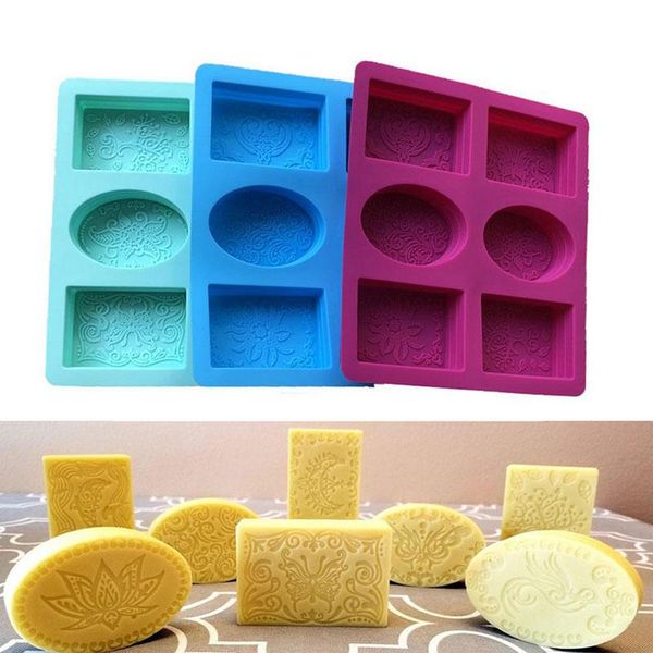 craft tools 6 cavity rectangle oval silicone soap mold handmade making for home bathroom forms pink/blue/green~
craft tools 6 cavity rectangle oval silicone soap mold handmade making for home bathroom forms pink/blue/green~