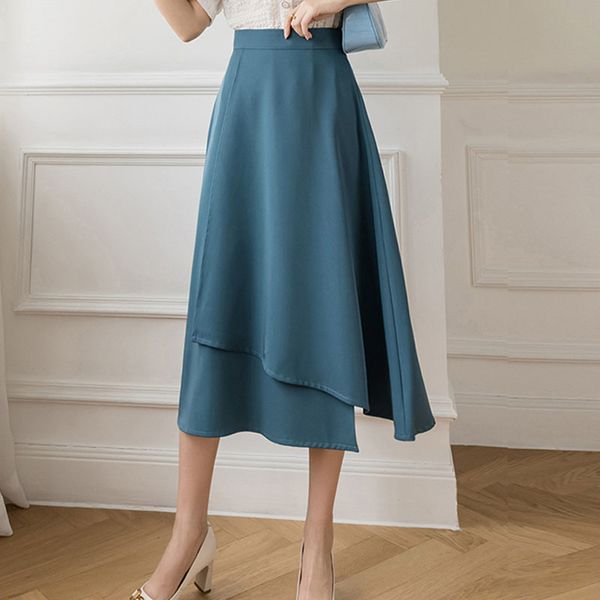 casual dresses spring irregular a-line flared long skirts solid blue ivory drape split below knee 706m, Black;gray
casual dresses spring irregular a-line flared long skirts solid blue ivory drape split below knee 706m, Black;gray