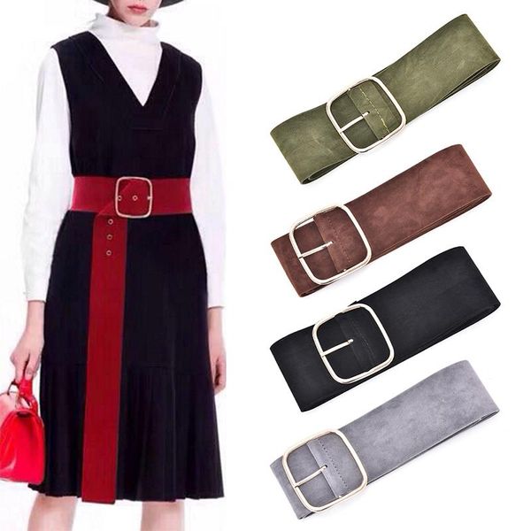 belts retro wide suit square buckle decoration belt waist for women dress jeans woman faux suede polyester straps ceinture, Black;brown
belts retro wide suit square buckle decoration belt waist for women dress jeans woman faux suede polyester straps ceinture, Black;brown