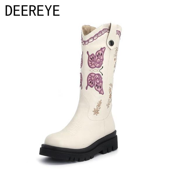 boots fashion women's winter platform embroidered knight designer mid-calf slip on leather footwear round toe luxury shoes 2021, Black
boots fashion women's winter platform embroidered knight designer mid-calf slip on leather footwear round toe luxury shoes 2021, Black