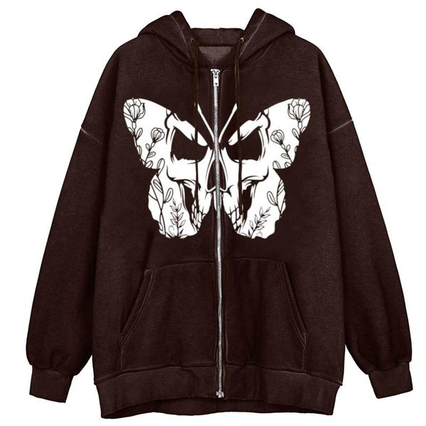women's hoodies & sweatshirts halloween skeleton zip up womens rhinestone butterfly graphic oversized y2k jacket pullovers sweatshirt g, Black
women's hoodies & sweatshirts halloween skeleton zip up womens rhinestone butterfly graphic oversized y2k jacket pullovers sweatshirt g, Black