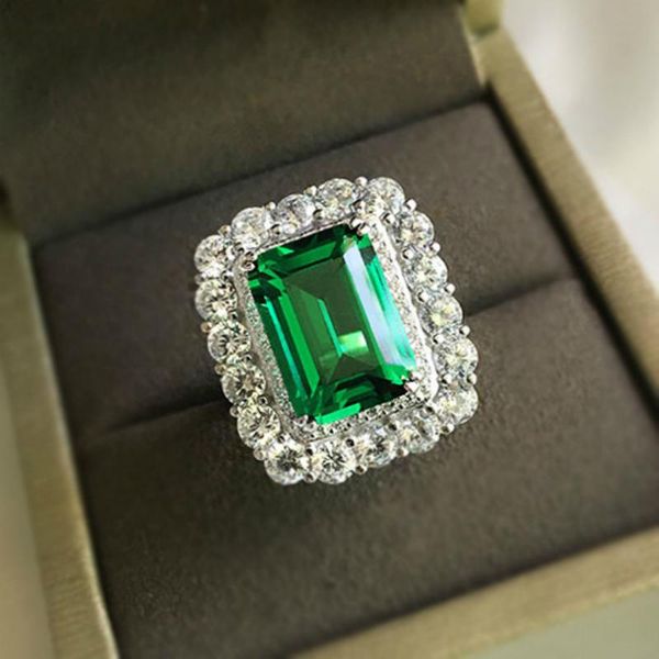 cluster rings 100% 925 sterling silver 10*14mm rectangular green diamond emerald, women's exquisite souvenir gifts wholesale, Golden;silver
cluster rings 100% 925 sterling silver 10*14mm rectangular green diamond emerald, women's exquisite souvenir gifts wholesale, Golden;silver