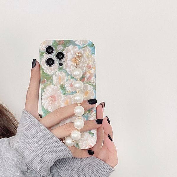 cute flower cases with pearl chain compatible for iphone 12 pro pink black soft bracelet strap oil painting phone cover case 97123
cute flower cases with pearl chain compatible for iphone 12 pro pink black soft bracelet strap oil painting phone cover case 97123