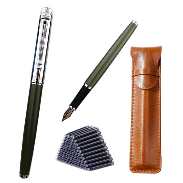 wing sung fountain pen fashion metal colorful classic business gift ink pens nice office matte school 
wing sung fountain pen fashion metal colorful classic business gift ink pens nice office matte school