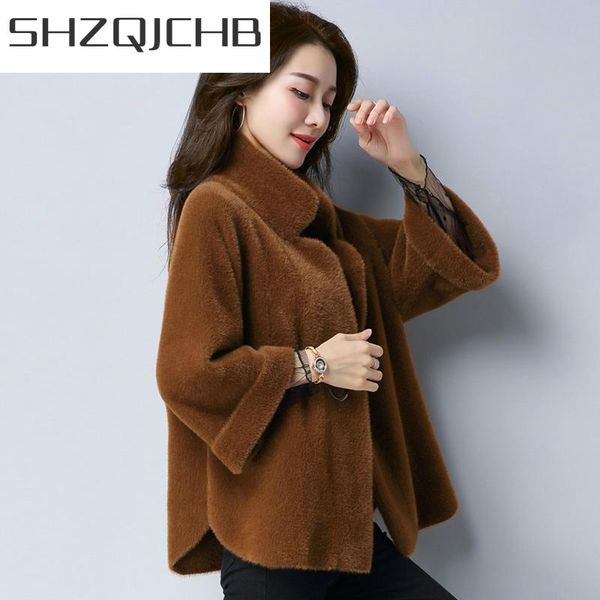 women's jackets shzq korean fashion jacket 2021 autumn knitted plus size women coat winter clothes short ladies coats casaco feminino, Black;brown
women's jackets shzq korean fashion jacket 2021 autumn knitted plus size women coat winter clothes short ladies coats casaco feminino, Black;brown