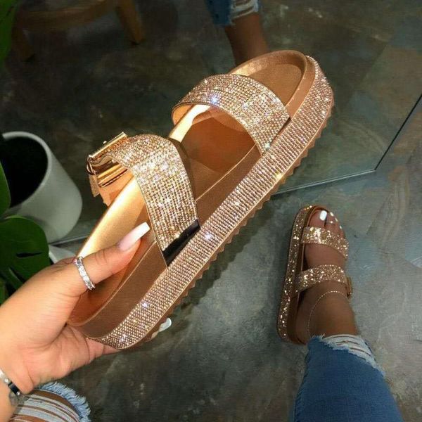 slippers summer women tiny rhinestone platform sandals thick sole slip on bling crystal beach flat, Black
slippers summer women tiny rhinestone platform sandals thick sole slip on bling crystal beach flat, Black