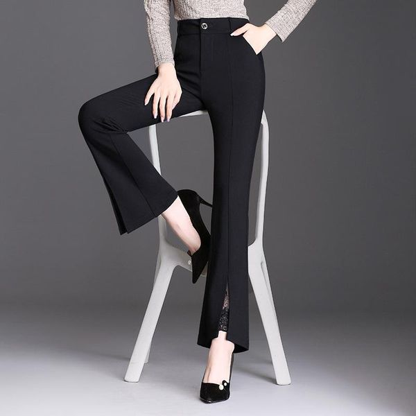 women's pants & capris casual micro flare autumn and winter slim nine separate fork stretch large size black, Black;white
women's pants & capris casual micro flare autumn and winter slim nine separate fork stretch large size black, Black;white