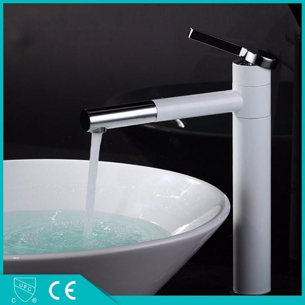 bathroom sink faucets high style single handle rotation faucet brass basin mixer taps, and cold taps--white chrome
bathroom sink faucets high style single handle rotation faucet brass basin mixer taps, and cold taps--white chrome