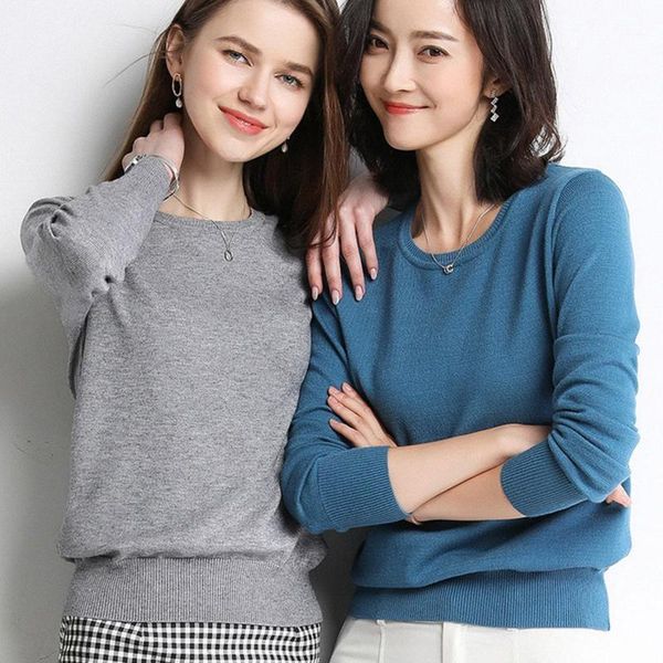 women's sweaters 2021 spring autumn o-neck women pullover sweater soild vintage sweterek damski long sleeve jumper pullovers femme woma, White;black
women's sweaters 2021 spring autumn o-neck women pullover sweater soild vintage sweterek damski long sleeve jumper pullovers femme woma, White;black