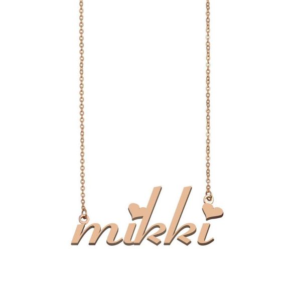 pendant necklaces mikki name necklace , custom for women girls friends birthday wedding christmas mother days gift, Silver
pendant necklaces mikki name necklace , custom for women girls friends birthday wedding christmas mother days gift, Silver