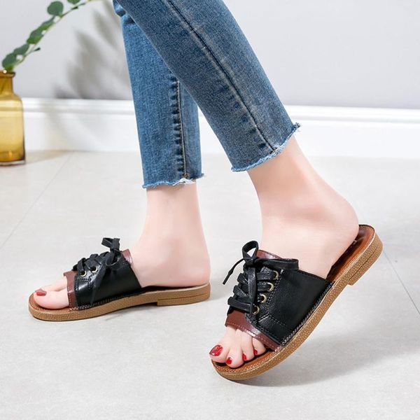 slippers women's summer flat bottomed shoes open toe non-slip beach ladies flip flops zapatos de mujer#g20, Black
slippers women's summer flat bottomed shoes open toe non-slip beach ladies flip flops zapatos de mujer#g20, Black