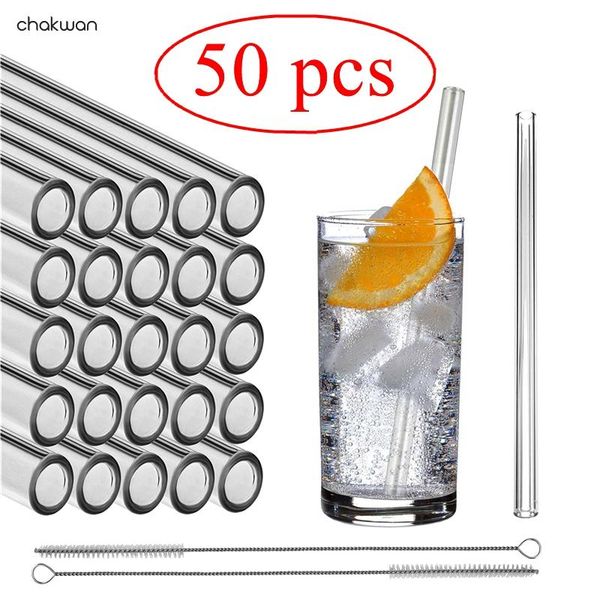 drinking straws 50pcs wholesale creative straight glass 18cm eco-friendly straw reusable with cleaning brush set
drinking straws 50pcs wholesale creative straight glass 18cm eco-friendly straw reusable with cleaning brush set