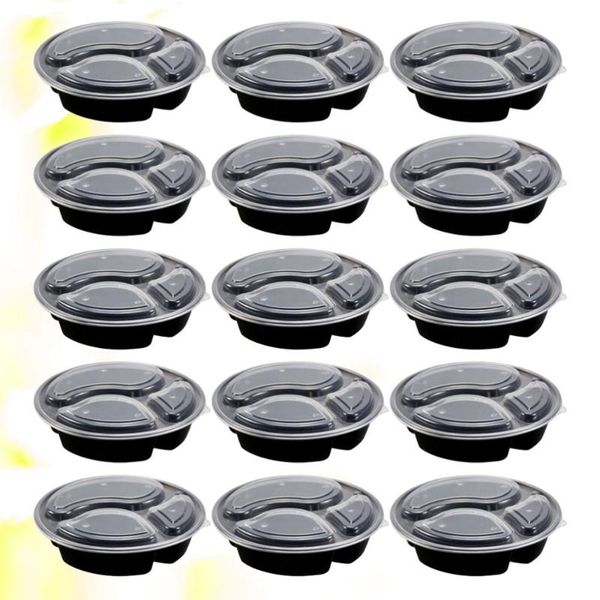 dinnerware sets 15pcs disposable round bento box 3-compartment meal prep container safe storage containers 1000ml(bla
dinnerware sets 15pcs disposable round bento box 3-compartment meal prep container safe storage containers 1000ml(bla