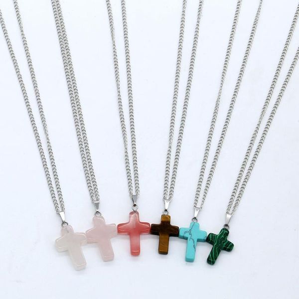 pendant necklaces simple and cool style cross decoration hip-hop natural stone chain for women necklace jewelry accessories party, Silver
pendant necklaces simple and cool style cross decoration hip-hop natural stone chain for women necklace jewelry accessories party, Silver
