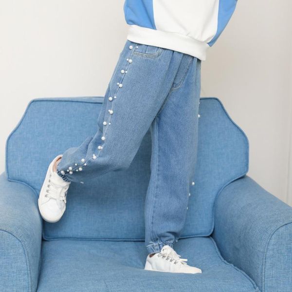 girl's pearl jeans 2021 spring young sweet web celebrity temperament trousers kid's fashion big size 3-11yrs, Blue
girl's pearl jeans 2021 spring young sweet web celebrity temperament trousers kid's fashion big size 3-11yrs, Blue