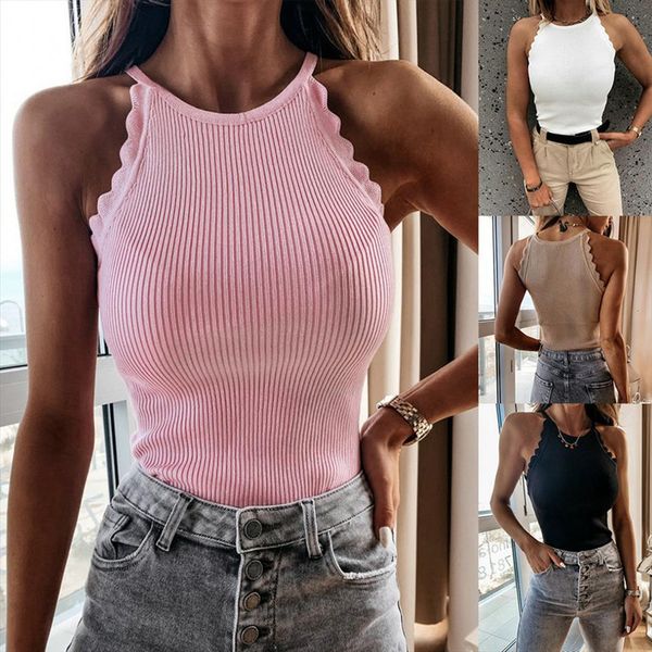korean halter womens camis summer ice silk v neck camisole plus size woman knitted sleeveless tees, White
korean halter womens camis summer ice silk v neck camisole plus size woman knitted sleeveless tees, White