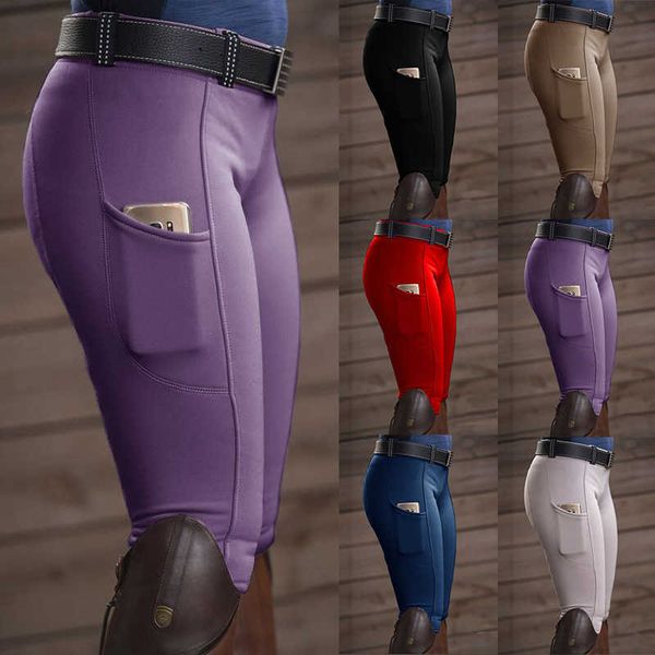 women's equestrian pants elastic hip lift women's casual, Black;white