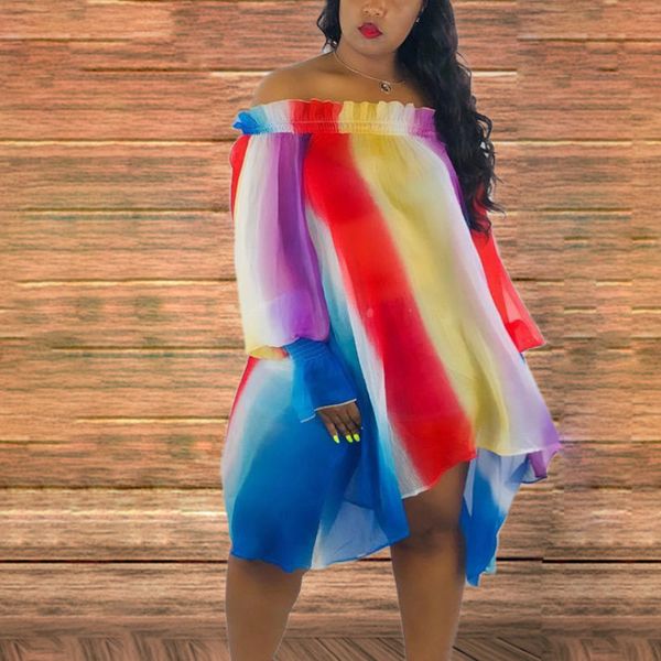 colorful printed summer dresses off shoulder elastic loose irregular length women's fashion holiday vocation female vestidos 210416, Black;gray
colorful printed summer dresses off shoulder elastic loose irregular length women's fashion holiday vocation female vestidos 210416, Black;gray
