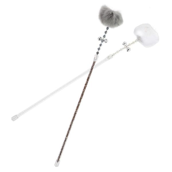 cat toys 2pcs interactive teaser sticks playing rods kitten