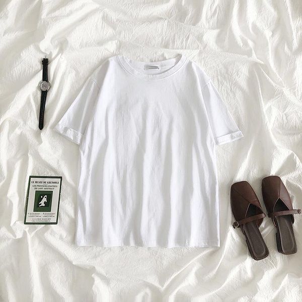 large size 2021 summer short sleeve t-shirt women tee shirt loose solid basic t casual o-neck tshirt women's, White
large size 2021 summer short sleeve t-shirt women tee shirt loose solid basic t casual o-neck tshirt women's, White