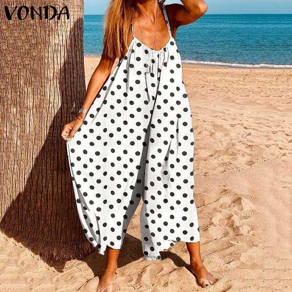 women's jumpsuits & rompers vonda wide leg overalls vintage polka dot printed women sleeveless bohemian holiday dungarees elegant, Black;white
women's jumpsuits & rompers vonda wide leg overalls vintage polka dot printed women sleeveless bohemian holiday dungarees elegant, Black;white