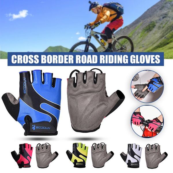 cycling gloves non-slip half finger with wrist wrap support padded fitness short open glove for riding sports summer hrt4, Black
cycling gloves non-slip half finger with wrist wrap support padded fitness short open glove for riding sports summer hrt4, Black