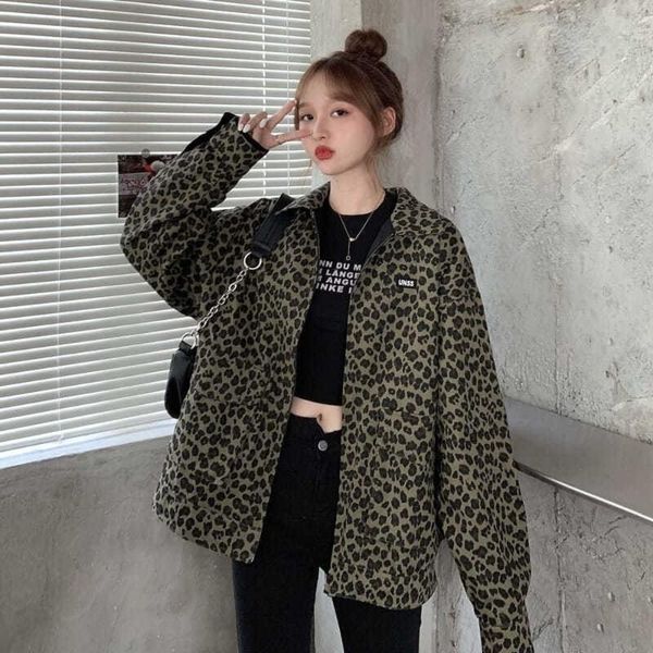 leopard over size female's jacket patchwork casual women coats for autumn winter jackets korean women's baseball uniform, Black;brown
leopard over size female's jacket patchwork casual women coats for autumn winter jackets korean women's baseball uniform, Black;brown