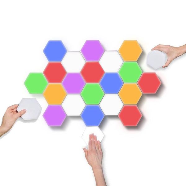 creative rgb led module lamp modular touch sensitive lighting hexagonal night light wall home decor bulb modules
creative rgb led module lamp modular touch sensitive lighting hexagonal night light wall home decor bulb modules