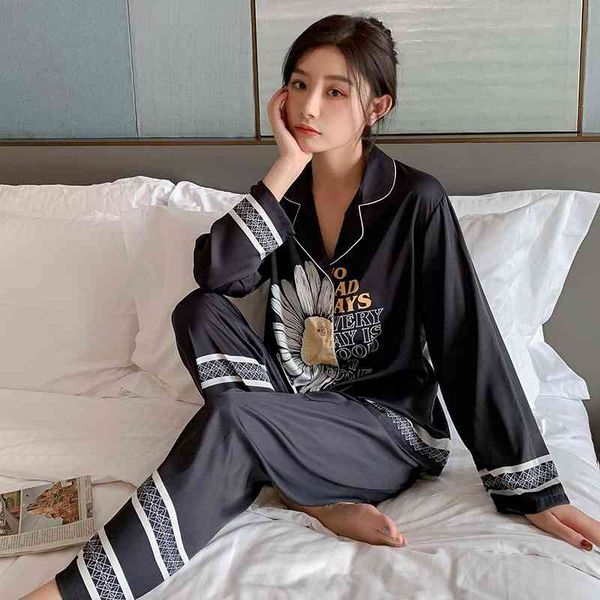 women's sleepwear pajamas printed little daisy pyjamas women satin loose casual nightwear rayon loungewear spring 2pcs pants s, Black;red
women's sleepwear pajamas printed little daisy pyjamas women satin loose casual nightwear rayon loungewear spring 2pcs pants s, Black;red