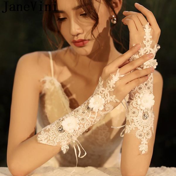 bridal gloves janevini porcelain beaded wedding with pearls flowers lace bride fingerless hand accessories handschoenen, White
bridal gloves janevini porcelain beaded wedding with pearls flowers lace bride fingerless hand accessories handschoenen, White