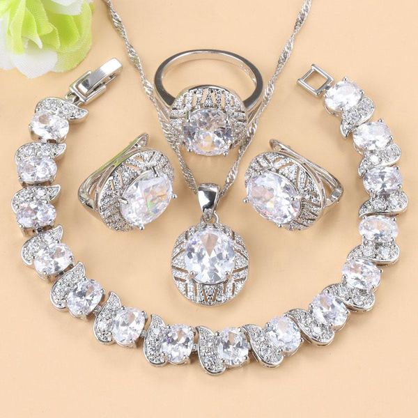 earrings & necklace 2021 style women wedding accessories white cubic zirconia clip and luxurious bridal jewelry sets, Silver
earrings & necklace 2021 style women wedding accessories white cubic zirconia clip and luxurious bridal jewelry sets, Silver