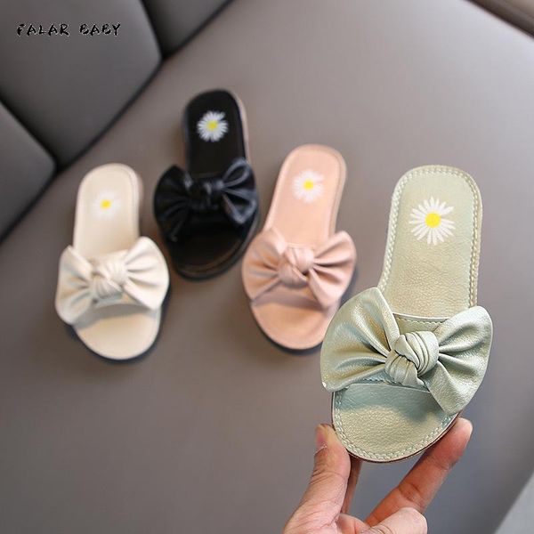 children' slippers summer cute bow girls sandals wild breathable non-slip soft bottom princess shoes kids girl slipper, Black;grey
children' slippers summer cute bow girls sandals wild breathable non-slip soft bottom princess shoes kids girl slipper, Black;grey
