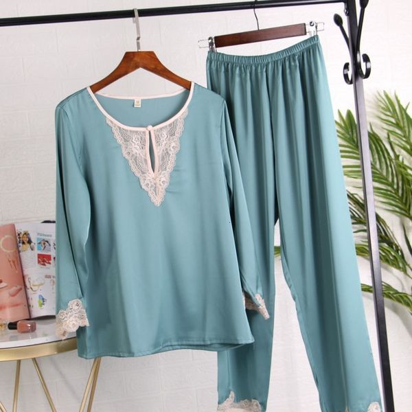 women's shorts imitation silk women pajama set long sleeve suit lace pajamas fjd6, White;black
women's shorts imitation silk women pajama set long sleeve suit lace pajamas fjd6, White;black